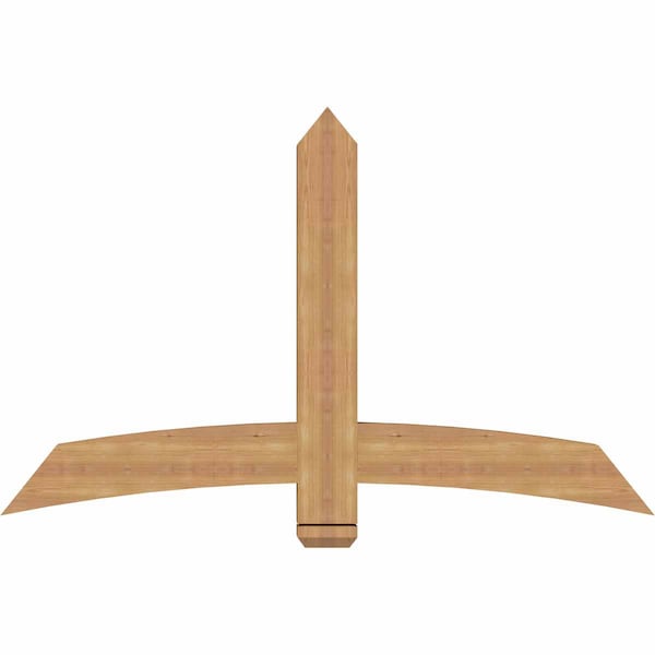 Ekena Millwork Bellingham Timber Gable Bracket, Western Red Cedar, 60"W x 38"H x 3 1/2"D x 5 1/2"F, 15/12 Pitch GBW060X38X0406BEL00SWR - main